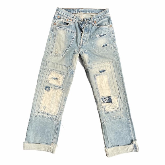 *SOLD* Patched Reworked Levi’s - Picture 2 of 3